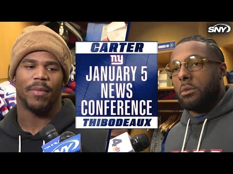 Abdul Carter and Kayvon Thibodeaux share confidence in Giants' defense despite struggles