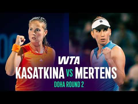Daria Kasatkina vs. Elise Mertens | 2026 Doha Round 2 | WTA Match Highlights