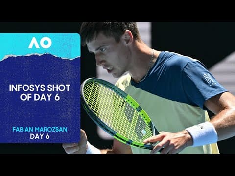 Ball Bounces Back Over The Net! | Infosys Shot of Day 6 | Australian Open 2026