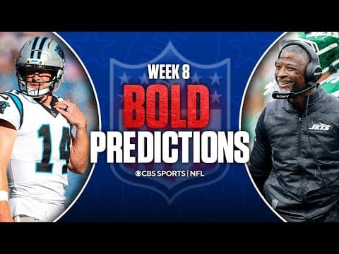 NFL Week 8 BOLD Predictions: Jets, Aaron Glenn earn first win, Andy Dalton & Panthers upset Bills ๐