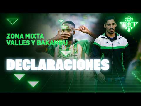 Zona Mixta de Valles y Bakambu tras el #MallorcaRealBetis 🗣🎙 | Real BETIS Balompié