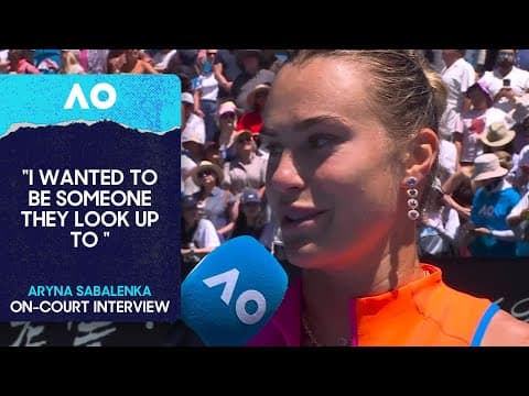 Aryna Sabalenka On-Court Interview | Australian Open 2026 Second Round