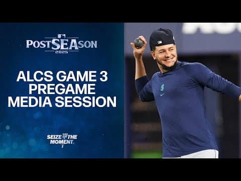 Mariners ALCS Game 3 Pregame News Conference: Luis Castillo