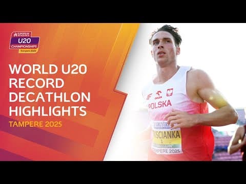 RECORD BREAKING performance! |World U20 Record Decathlon Highlights | Tampere 2025