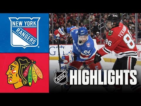 Rangers vs. Blackhawks | NHL Highlights | December 10, 2025