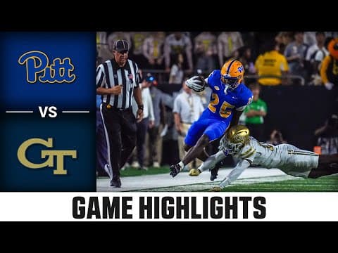 Pitt vs. Georgia Tech Game Highlights | 2025 ACC Football.