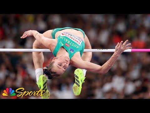 Nicola Olyslagers triumphs in rain-soaked high jump drama for 1st world title | NBC Sports