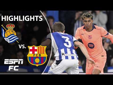 WINNING STREAK ENDS 😳 Real Sociedad vs. Barcelona | LALIGA Highlights | ESPN FC
