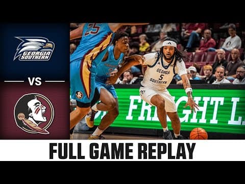 Georgia Southern vs Florida State Full Game Replay | 2025-26 ACC Men's Basketball