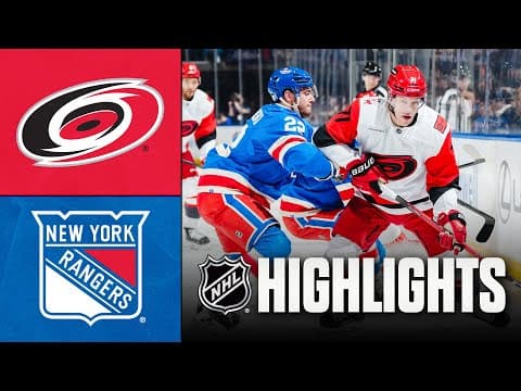 Hurricanes vs. Rangers | NHL Highlights | February 05, 2026
