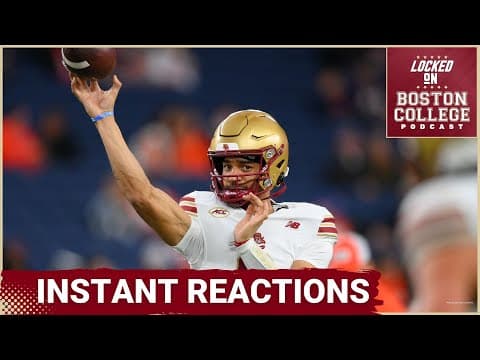 BREAKTHROUGH: Boston College and Turbo Richard CRUSH Syracuse in Second-Half ROUT