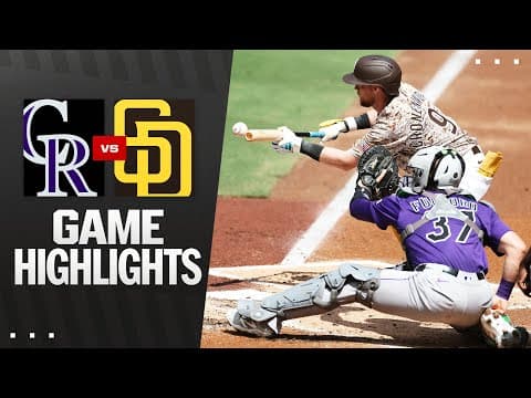 Rockies vs. Padres Game Highlights (9/14/25) | MLB Highlights