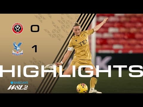 4 wins in a row 🤯 | BWSL2 Highlights | Sheffield UTD 0-1 Palace