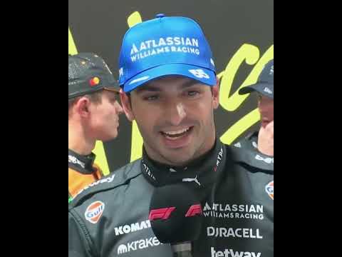 Las Vegas was loving Carlos Sainz’ P3 in qualifying 🙌