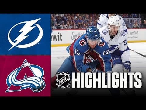 NHL Highlights | Lightning vs. Avalanche | November 04, 2025