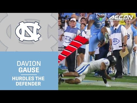 UNC RB Davion Gause Makes 2 Miss & Hurdles A Guy