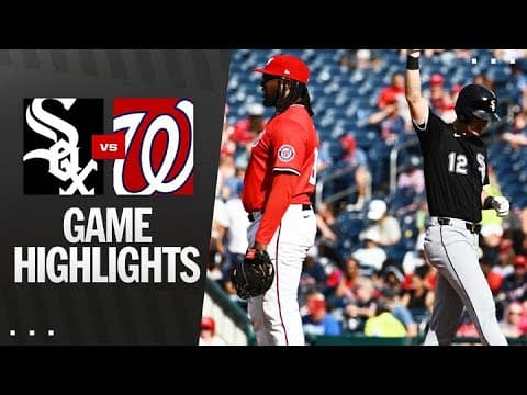 White Sox vs. Nationals Game Highlights (9/28/25) | MLB Highlights