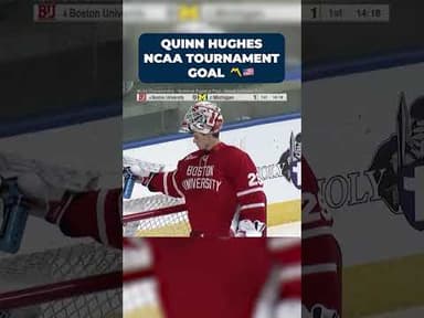Quinn Hughes scores an NCAA tournament goal in 2018 🥇 #shorts #olympics