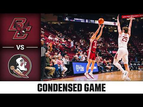 Boston College vs. Florida State Condensed Game | 2025-26 ACC Men's Basketball