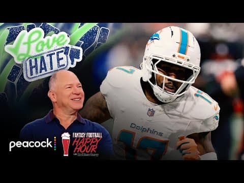 Jaylen Waddle, Zay Flowers atop Week 11 WR/TE love list | Fantasy Football Happy Hour | NFL on NBC