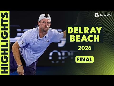 Tommy Paul and Sebastian Korda Play for the Title ๐ Delray Beach 2026 Final Highlights