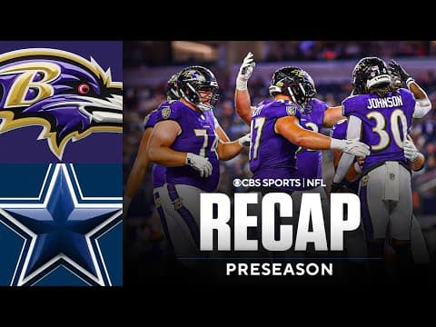 Joe Milton III Underwhelms in 2nd Preseason Start | Ravens vs. Cowboys Preseason Game Recap