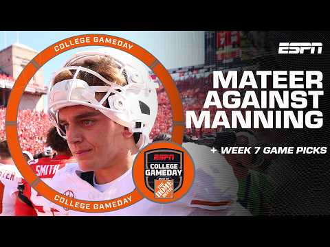 Will John Mateer get past Arch Manning in his comeback?! + Week 7 game picks! | College GameDay