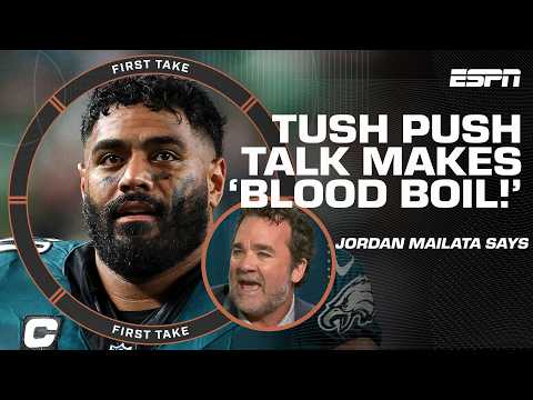 'Jordan Mailata's just SPEAKING TRUTH!' 👏 - Jeff Saturday DEFENDS the Eagles' SB win | First take