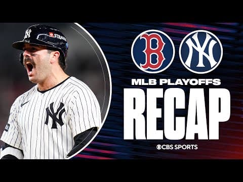 Austin Wells's go-ahead single lifts Yankees past Red Sox, series tied 1-1 | Wild Card Recap