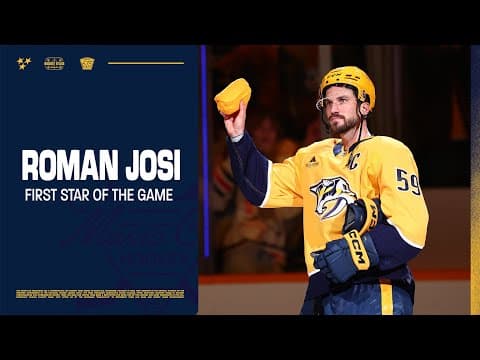 Roman Josi: First star of the Game - Jan.11
