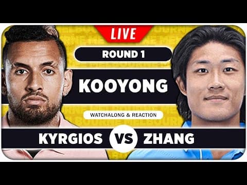 KYRGIOS vs ZHANG • Kooyong Classic 2026 • LIVE Tennis Watchalong