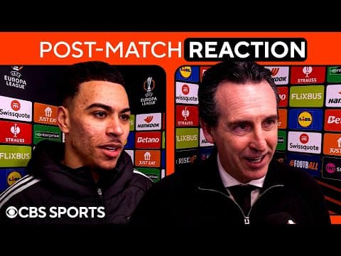 "MOTIVATED" Unai Emery on Aston Villa's Europa League ASPIRATIONS ➕ Rogers, Jimoh-Aloba & MORE