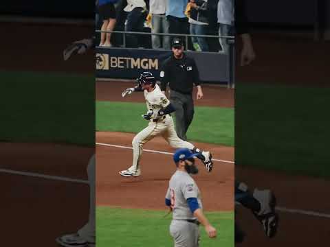 This view of Brice Turang's home run is a must see 😳