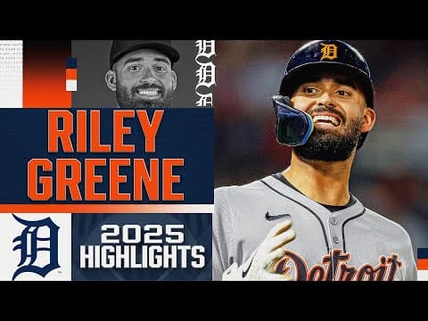 Riley Greene crushed 36 home runs for the Tigers in 2025! (Season highlights) š