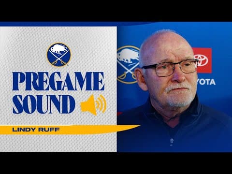 "Week To Week Right Now" | Lindy Ruff Gives Update On Jason Zucker's Injury | Buffalo Sabres
