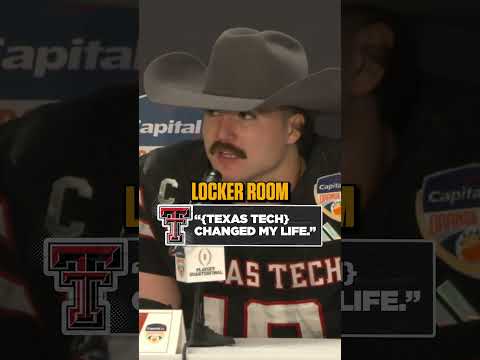 Jacob Rodriguez talks about what it means for him to play for Texas Tech❤️ #cfb #playoffs #texastech