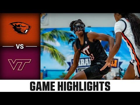 Virginia Tech vs. Oregon State Highlights | 2025-26 ACC Women's Basketball