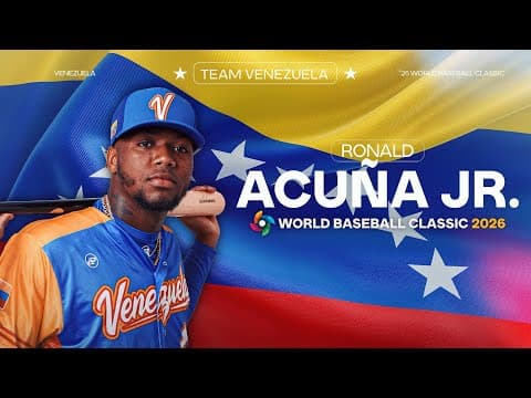 RONALD'S IN! 🇻🇪 Ronald Acuña Jr. returns to Team Venezuela! (2023 World Baseball Classic highlights)