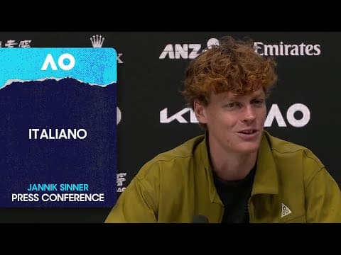 Jannik Sinner Press Conference | Australian Open 2026 Second Round