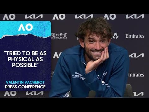 Valentin Vacherot Press Conference | Australian Open 2026 Second Round