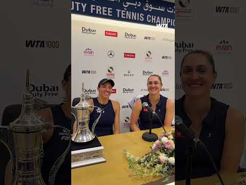 A message from your doubles champs, Gaby Dabrowski & Luisa Stefani 🗣️ #wta #tennis