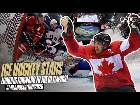 NHL stars share excitement over playing at Milano Cortina 2026! ๐ โ๏ธ