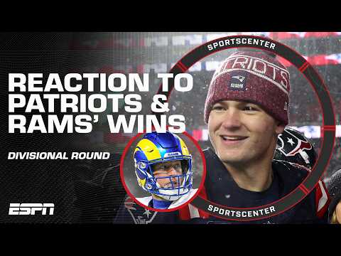 Sunday Divisional Round REACTION š Pats' dominate Texans & Rams | NFL on ESPN