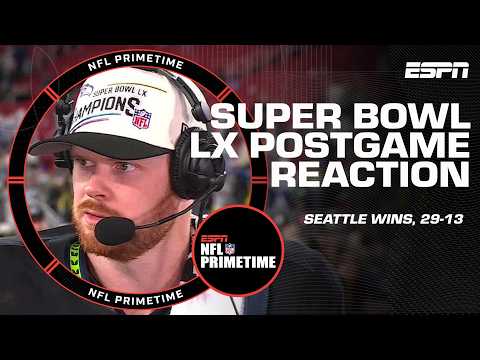 NFL PrimeTime’s Super Bowl LX Reaction 🏆 Darnold, JSN, Jones & Macdonald join
