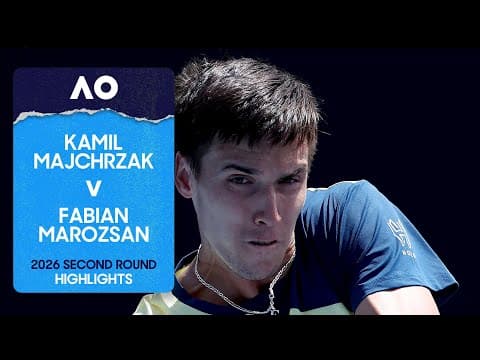 Kamil Majchrzak v Fabian Marozsan Highlights | Australian Open 2026 Second Round