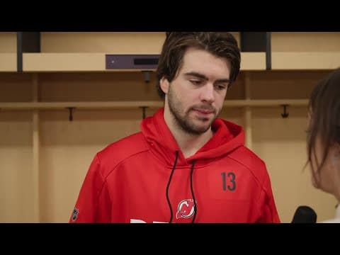 Hischier, Dillon & Keefe after a 4-2 loss to the Kraken