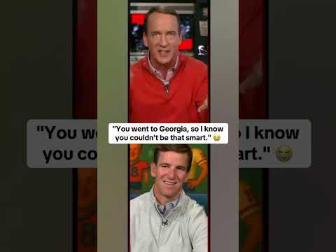 Peyton Manning tells us about his first interaction with Brock Bowers 🤣