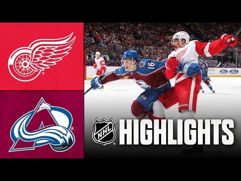 Red Wings vs. Avalanche | NHL Highlights | February 02, 2026