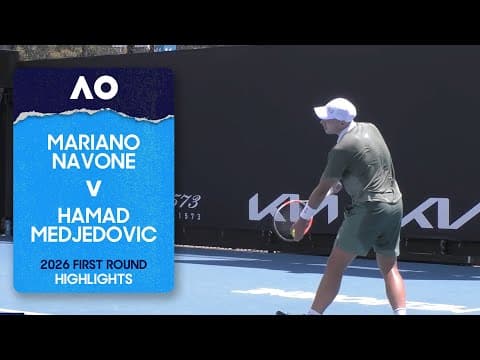 Mariano Navone v Hamad Medjedovic Highlights | Australian Open 2026 First Round