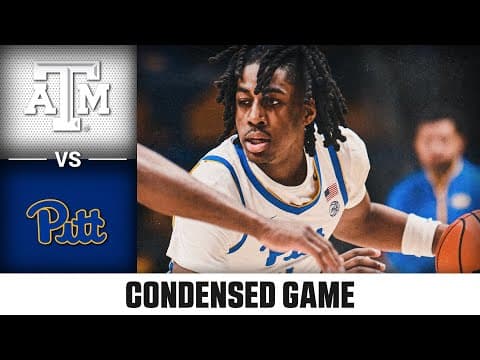 Texas A&M vs. Pitt Condensed Game | 2025-26 ACC Men's Basketball